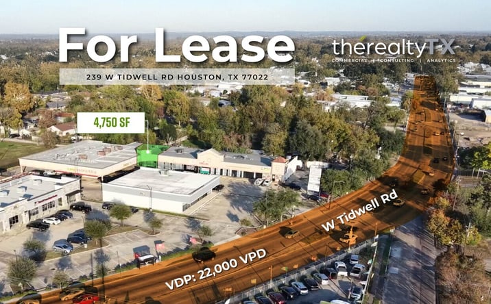 Pictures of Retail, Office, Restaurant property located at 239 West Tidwell Road, Houston, TX 77022 for lease - image #1