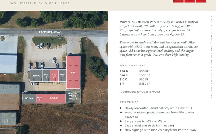 Pictures of Industrial, Office property located at 808 Panther Way, Hewitt, TX 76712 for lease - image #1
