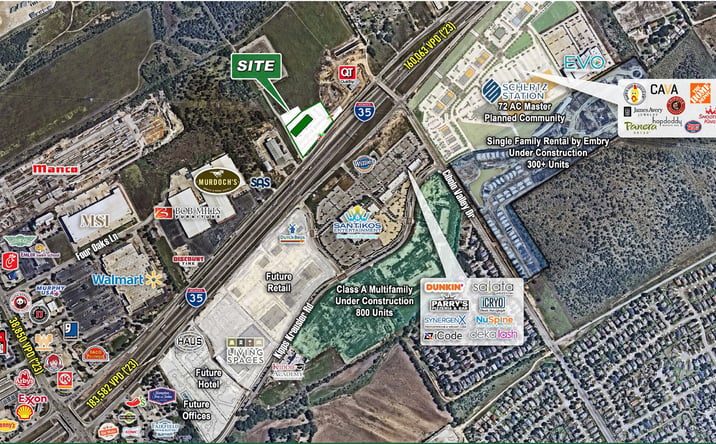 Pictures of Retail property located at NWQ of I-35 @ Cibolo Valley Dr, Schertz, TX 78154 for lease - image #1