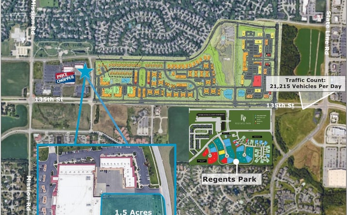 Pictures of Retail, Land property located at 3601-3633 W 133rd St, Leawood, KS 66209 for lease - image #1