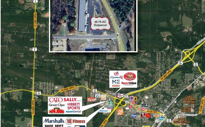 Pictures of Land property located at 15506 AR-5, Cabot, AR 72023 for lease - image #1