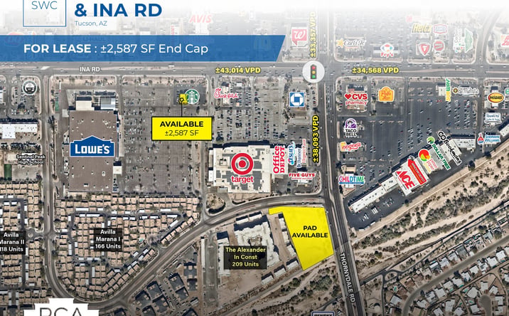 Pictures of Retail property located at Thornydale Rd & Ina Rd, Tucson, AZ 85741 for lease - image #1
