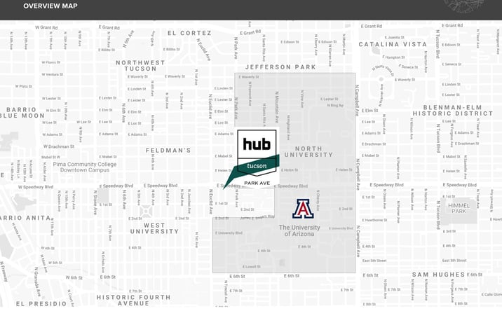 Pictures of Retail property located at SWC E Speedway & N Park Ave, Tucson, AZ 85719 for lease - image #1