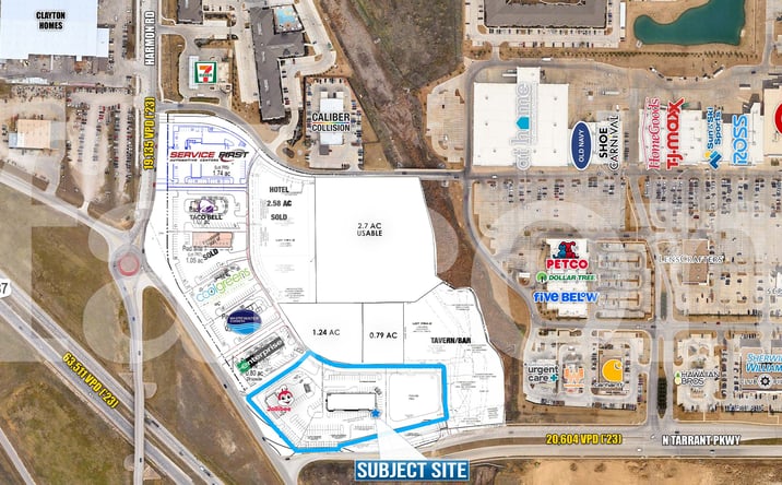 Pictures of Retail, Land property located at NEQ SH-287 & North Tarrant Pkwy, Fort Worth, TX 76177 for lease - image #1