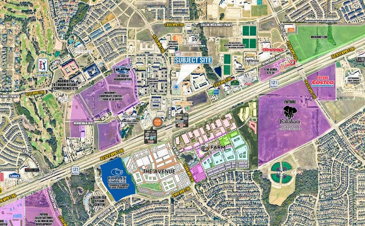 Pictures of Retail, Land property located at NEC of Alma & Henneman Way, McKinney, TX 75070 for lease - image #1