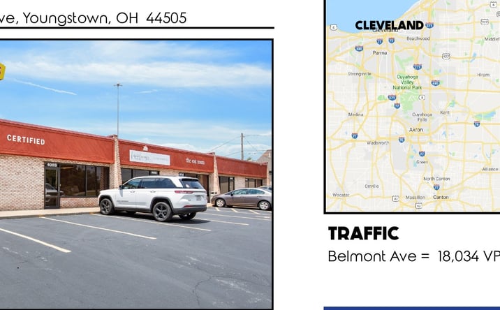 Pictures of Office, Retail property located at 4032-4040 Belmont Ave, Youngstown, OH 44505 for lease - image #1