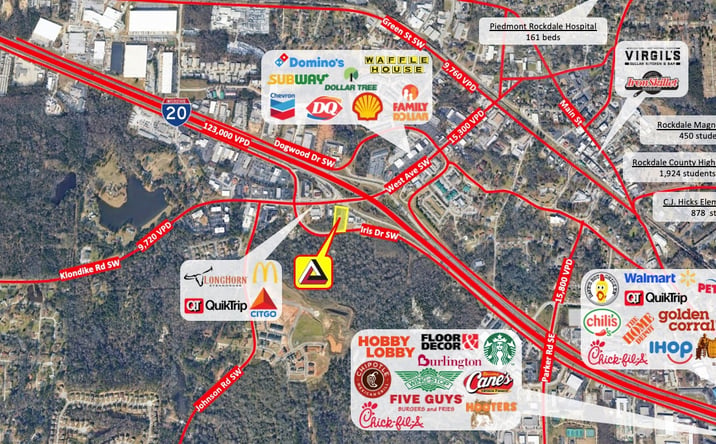 Pictures of Retail, Restaurant property located at 1300 IRIS DR SW, CONYERS, GA 30094-5139 for lease - image #1