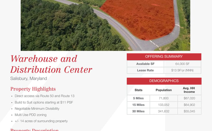 Pictures of Industrial property located at Westwood Commerce Park, Salisbury, MD 21801 for lease - image #1