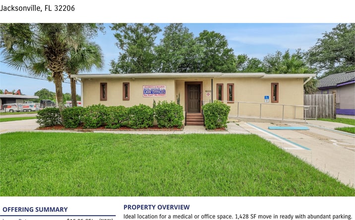 Pictures of Office property located at 4608 Norwood Ave., Jacksonville, FL 32206 for lease - image #1