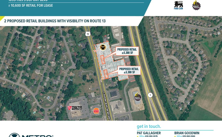 Pictures of Retail property located at 1093-1165 S Dupont Blvd, Smyrna, DE 19977-2893 for lease - image #1