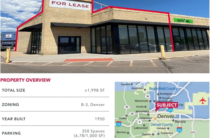 Pictures of Retail property located at 4801 Pecos Street, Denver, CO 80221 for lease - image #1