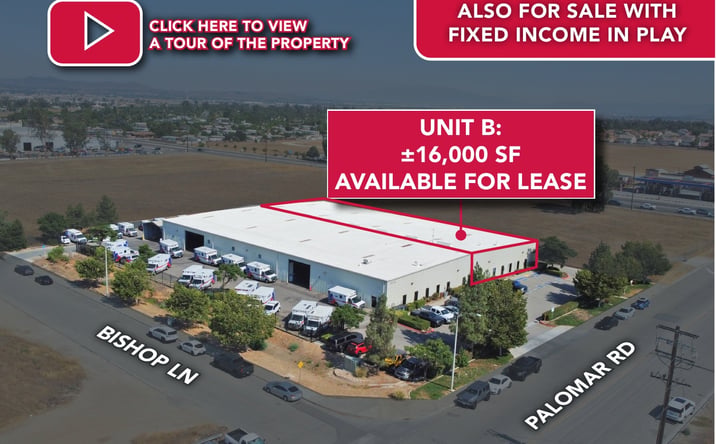 Pictures of Industrial property located at 26035 Palomar Road, Unit B, Menifee, CA 92585 for lease - image #1