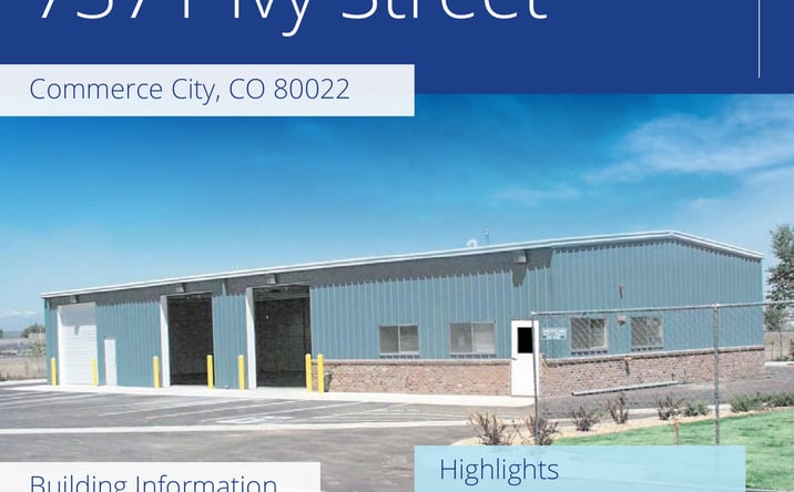 Pictures of Industrial property located at 7371 Ivy Street, Commerce City, CO 80022 for lease - image #1