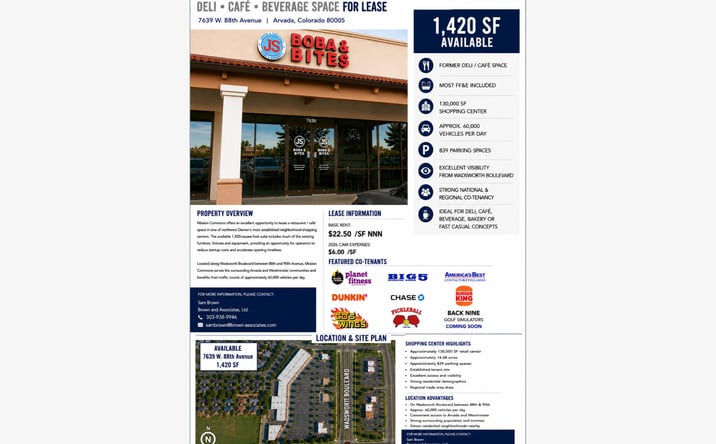 Pictures of Retail property located at 7639 W. 88th Avenue, Arvada, CO 80005 for lease - image #1