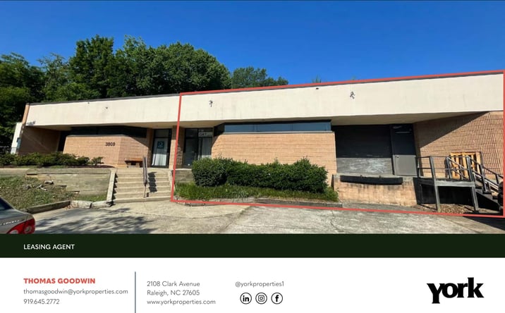 Pictures of Office, Industrial property located at 3809 Beryl Road, Raleigh, NC 27607 for lease - image #1