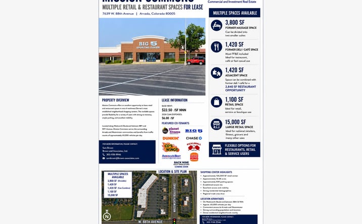 Pictures of Retail, Restaurant property located at 7639 W. 88th Avenue, Arvada, CO 80005 for lease - image #1