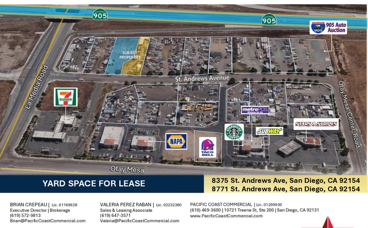 Pictures of Land property located at 8375 Saint Andrews Avenue, San Diego, CA 92154 for lease - image #1