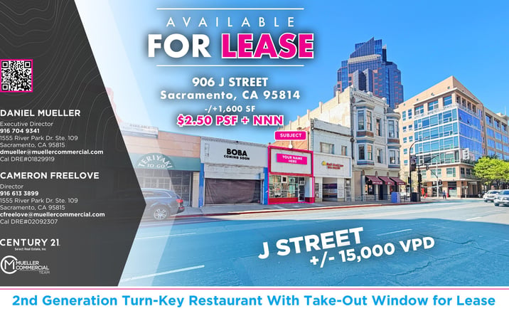 Pictures of Restaurant property located at 906 J Street, Sacramento, CA 95814 for lease - image #1
