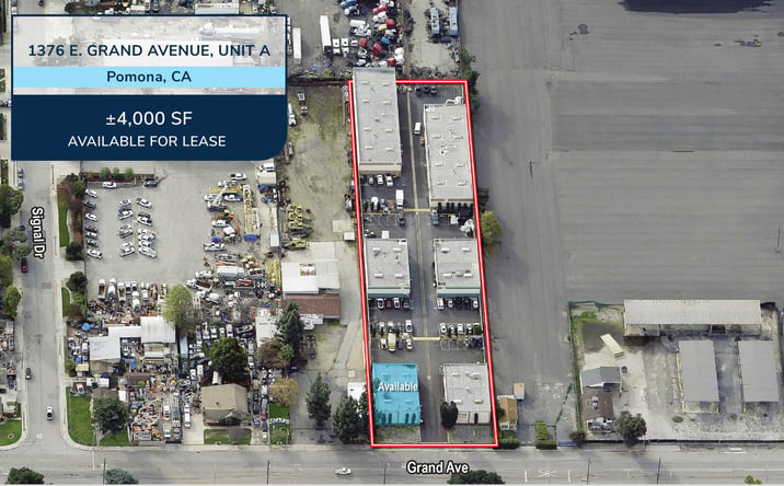 Pictures of Industrial property located at 1376 E. Grand Avenue, Unit A, Pomona, CA 91710 for lease - image #1