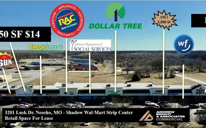 Pictures of Retail property located at 3201 Lusk Drive, Neosho, MO 64850 for lease - image #1