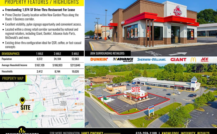 Pictures of Retail, Restaurant property located at 743 W Cypress St, Kennett Square, PA 19348 for lease - image #1