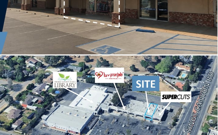 Pictures of Retail property located at 5556 E. Kings Canyon Rd, Fresno, CA 93727 for lease - image #1