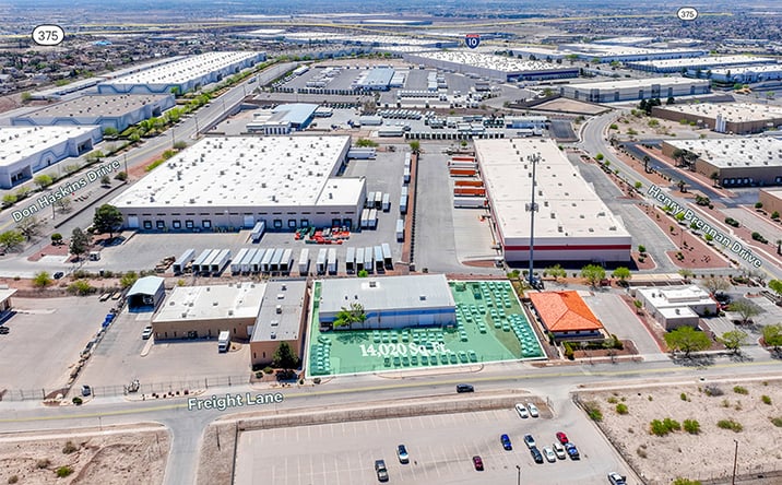 Pictures of Retail, Industrial property located at 12140 Freight Lane, El Paso, TX 79936 for lease - image #1