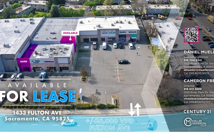 Pictures of Retail, Restaurant property located at 1433 Fulton Ave, Sacramento, CA 95825 for lease - image #1