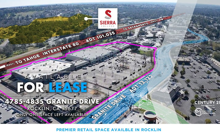 Pictures of Retail property located at 4785-4835 Granite Drive, Rocklin, CA 95677 for lease - image #1
