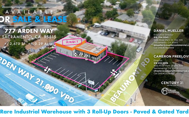 Pictures of Industrial property located at 777 Arden Way, Sacramento, CA 95815 for lease - image #1
