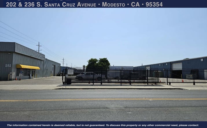 Pictures of Industrial property located at 202 & 236 S Santa Cruz Avenue, Modesto, CA 95354 for lease - image #1