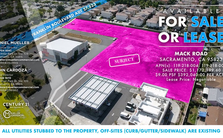 Pictures of Land property located at Mack Road, Sacramento, CA 95823 for lease - image #1