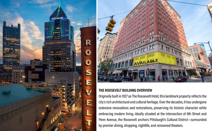Pictures of Retail, Office property located at 607 Penn Ave, Pittsburgh, PA 15222 for lease - image #1