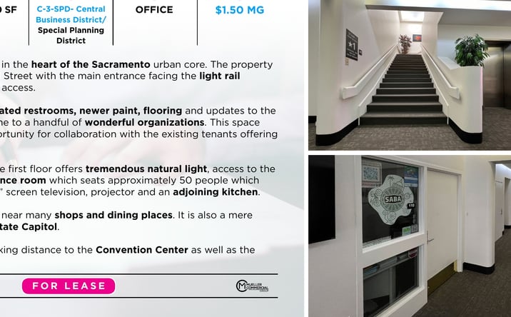 Pictures of Office property located at 909 12th Street Suite 100, Sacramento, CA 95814 for lease - image #1
