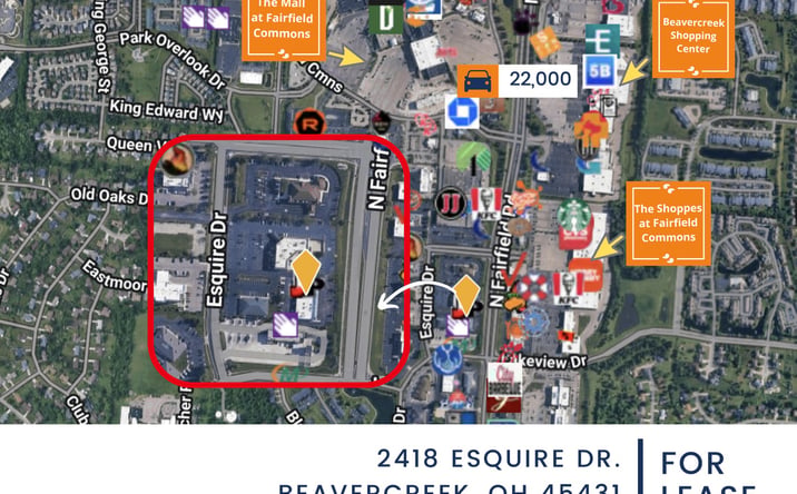 Pictures of Retail, Office property located at 2418 Esquire Dr., Beavercreek, OH 45431 for lease - image #1