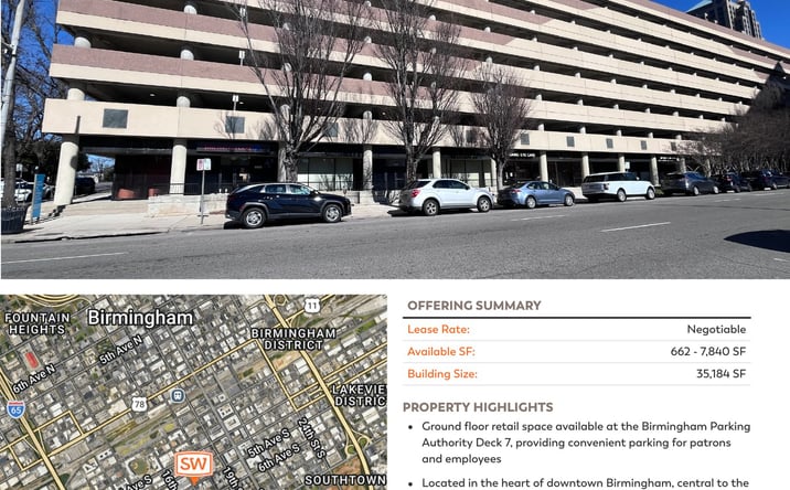 Pictures of Retail property located at 1700 5th Avenue South, Birmingham, AL 35294 for lease - image #1