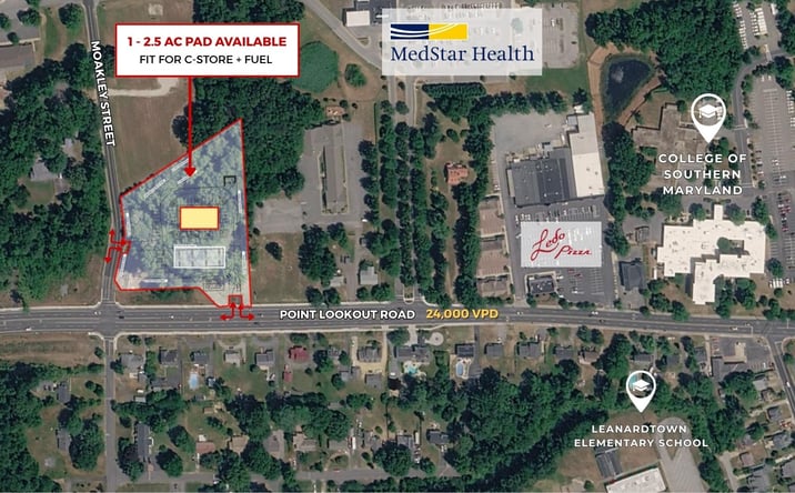 Pictures of Retail, Land property located at 25550 Point Lookout Road, Leonardtown, MD 20650 for lease - image #1