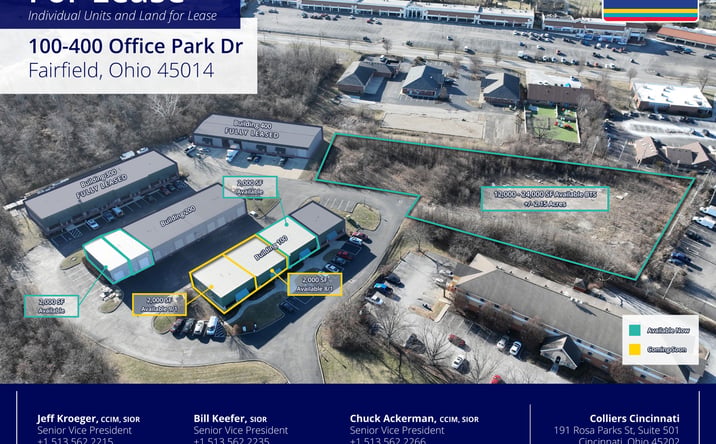 Pictures of Industrial property located at 100-400 Office Park Dr, Fairfield, OH 45014 for lease - image #1