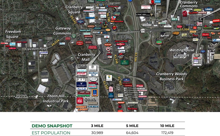 Pictures of Retail, Land property located at N Boundary Road RT 19, Cranberry, PA 16066 for lease - image #1