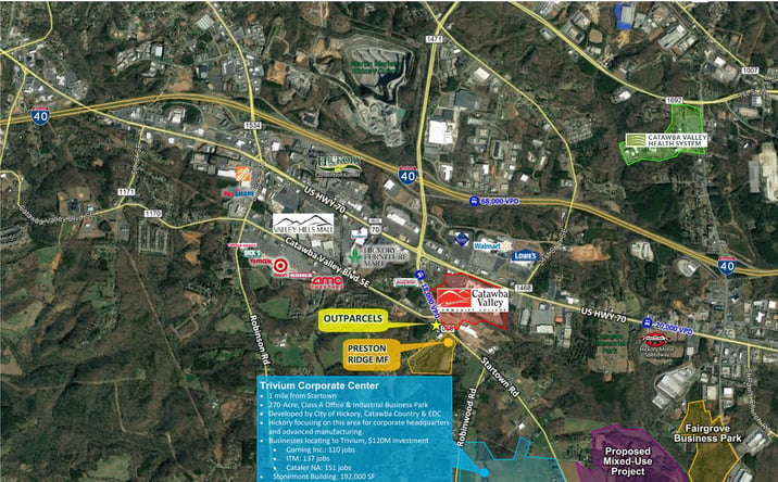 Pictures of Land property located at Startown Rd @ Catawba Valley Blvd, Hickory, NC 28602 for lease - image #1