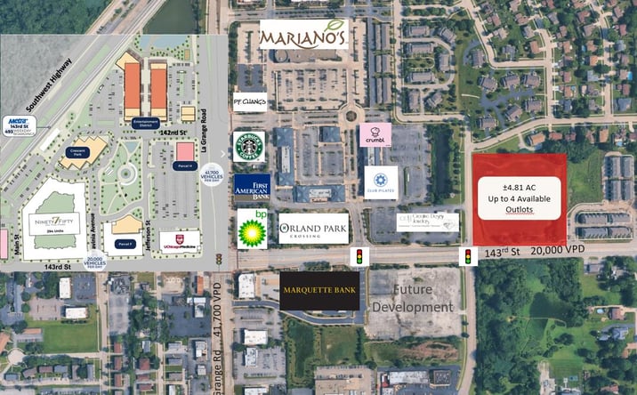 Pictures of Land property located at 9312 W 143rd Street, Orland Park, IL 60462 for lease - image #1