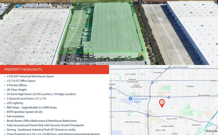 Pictures of Industrial property located at 13512 Marlay Avenue, Fontana, CA 92337 for lease - image #1