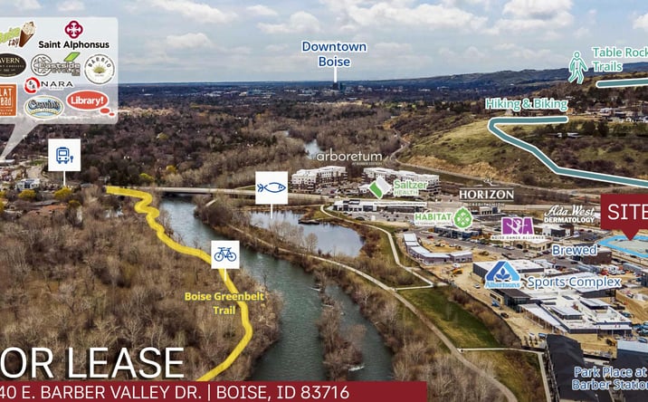 Pictures of Retail, Office, Restaurant property located at 3140 E. Barber Valley Dr., Boise, ID 83716 for lease - image #1