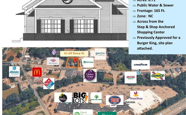 Pictures of Retail property located at 61-65 Town Street, Norwich, CT 06360 for lease - image #1