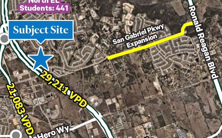 Pictures of Retail, Land property located at 183 San Gabriel Parkway, Leander, TX 78641 for lease - image #1