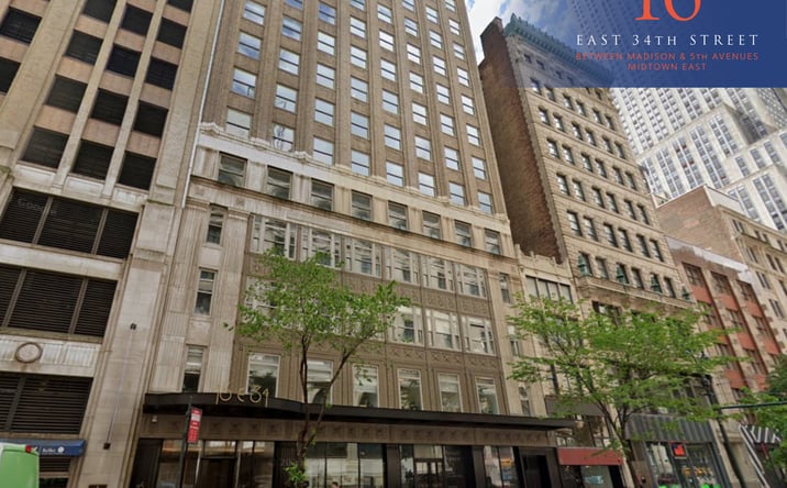 Pictures of Office property located at 16 East 34th Street, New York, NY 10036-8621 for lease - image #1