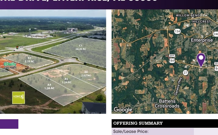 Pictures of Land property located at 201 New Centre Drive, Enterprise, AL 36330 for lease - image #1