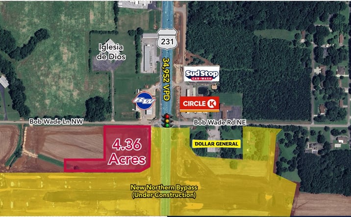Pictures of Land property located at US 231 & Bob Wade Lane NW, Huntsville, AL 35810 for lease - image #1