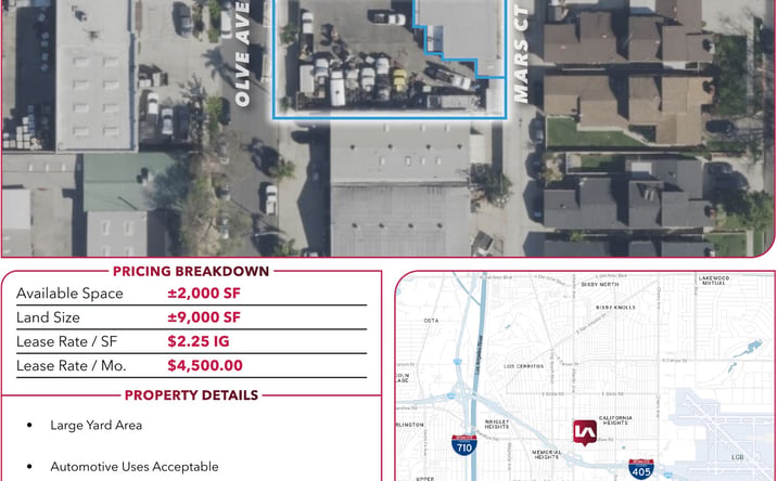 Pictures of Industrial property located at 3346 Olive Ave, Signal Hill, CA 90755 for lease - image #1