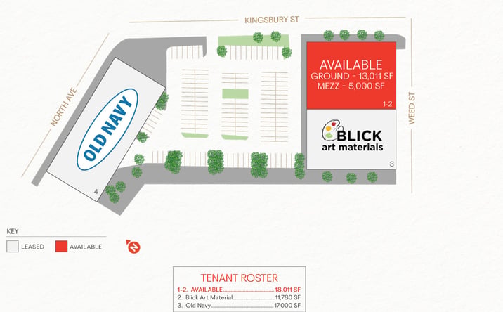 Pictures of Retail property located at North and Kingsbury, Chicago, IL 60654-8887 for lease - image #1